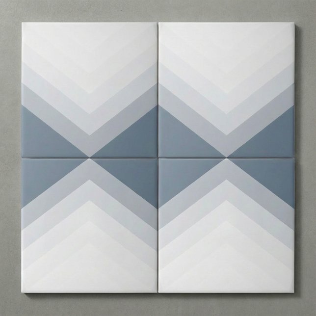 Modern och djärv triangel mönster kakelplatta (Modern and bold, triangle pattern ceramic tile.)