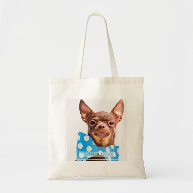 Modern och Elegant Anpassningsbar Pet Hund Cat Pho Tygkasse (Framsidan)