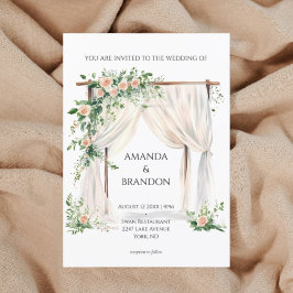 Modern och elegant Bho bröllopsinbjudan Inbjudningar