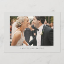 Modern och Elegant bröllop Photo Tack