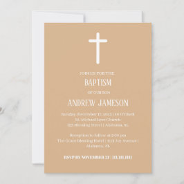 Modern och Elegant Christian Kor | Baptism Inbjudningar