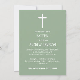 Modern och Elegant Christian Kor | Baptism Inbjudningar