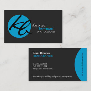 Modern och elegant fotografi visitkort