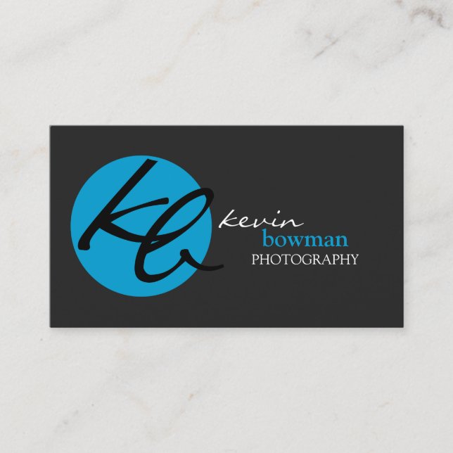 Modern och elegant fotografi visitkort (Framsida)
