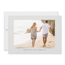 Modern och Elegant - inbjudan till fotobröllop