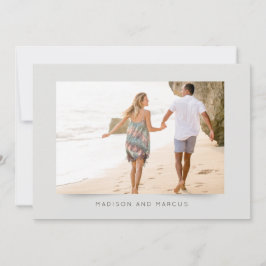 Modern och Elegant - inbjudan till fotobröllop