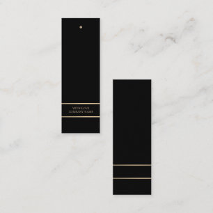 Modern och elegant, Märkre för svart och Guld Mini Visitkort