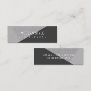 modern och elegant mini-geometri mini visitkort