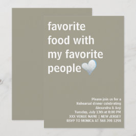 Modern och Elegant - minimalistisk repetitionsmidd Inbjudningar