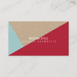 modern och elegant minsta geometriska kraftvärmerö visitkort