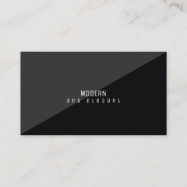 modern och elegant, minsta svarta visitkort