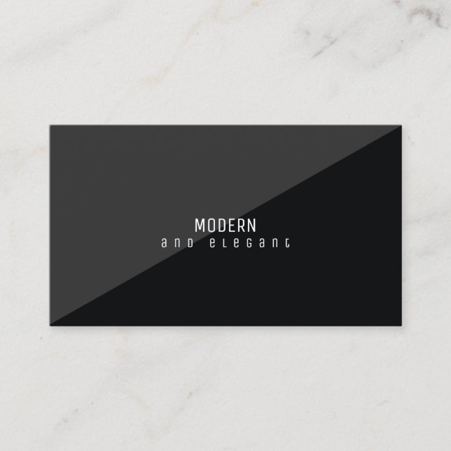 modern och elegant, minsta svarta visitkort (Framsida)