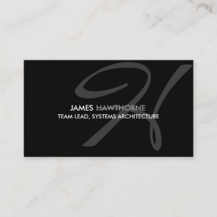 Modern och elegant Monogram Visitkort