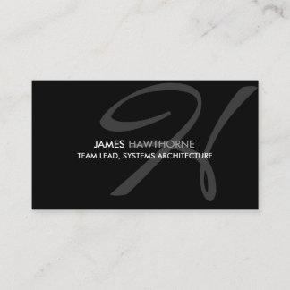 Modern och elegant Monogram Visitkort