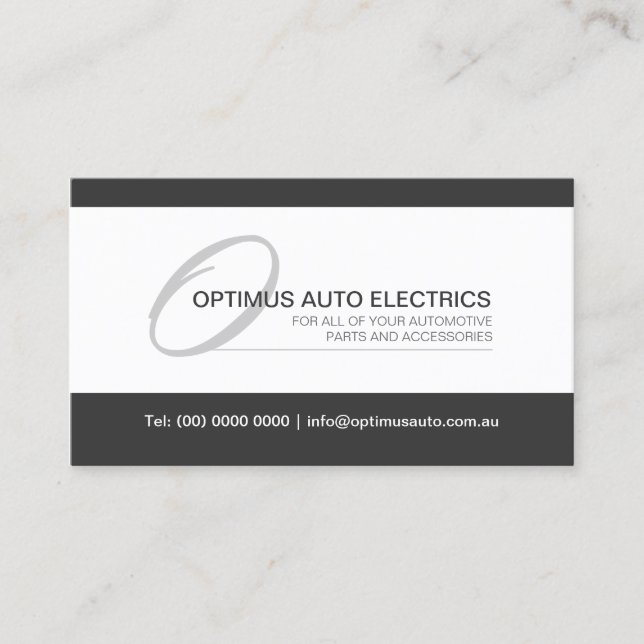 Modern och elegant Monogram Visitkort (Framsida)