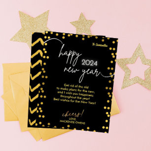 Modern och Elegant: NYE Firande Julkort