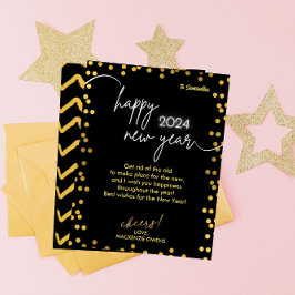 Modern och Elegant: NYE Firande Julkort