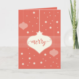 Modern och Elegant Retro God jul-kort Helgkort