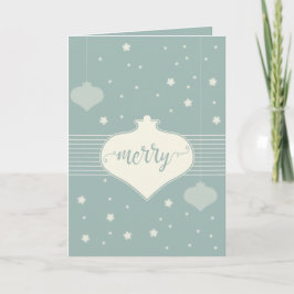 Modern och Elegant Retro "God jul"-kort Helgkort