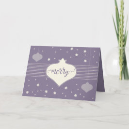 Modern och Elegant Retro "God jul"-kort Helgkort