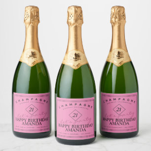 Modern och Elegant Rosa på födelsedagen Vin La