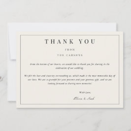 Modern och Elegant - tack för ditt kort