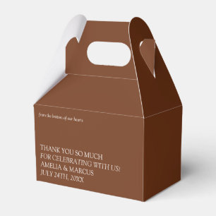 Modern och elegant typografi Bröllop Presentaskar