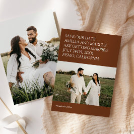 Modern och elegant typografi Bröllop Spara - datum Inbjudningar