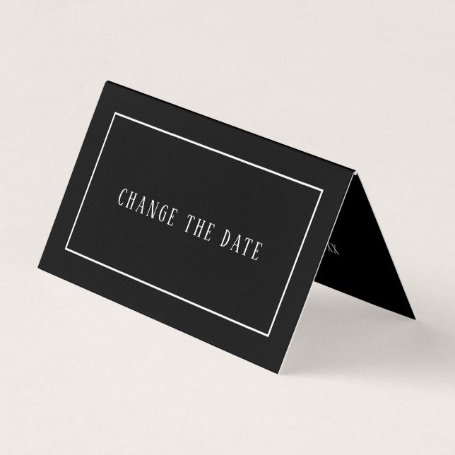 Modern och elegant, valfri Färg, ändra datumkortet Visitkort (Framsida)
