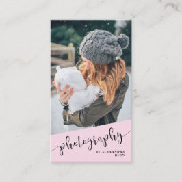 Modern och elegant violett fotografi visitkort