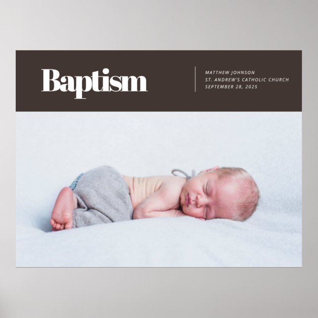 Modern och enkel fotobakgrund poster (Framsidan)