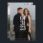 Modern och enkel fotospara datumkortet spara datumet<br><div class="desc">Det här moderna och enkla fotosparandet Datumkortet kommer att göra en djärv visning av ditt datum och den enkla informationen om din speciella dag. Lägg till ett foto för personlig beröring av extra.</div>