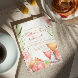 Modern och enkel inbjudan till Brunch i Mors dag