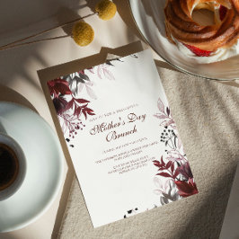 Modern och enkel inbjudan till Brunch i Mors dag