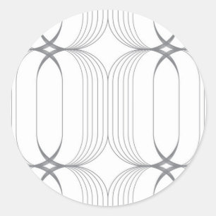Modern och enkel lyxillustration av eleganten möns runt klistermärke