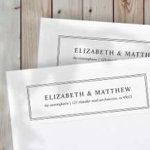 Modern och enkel Returadress