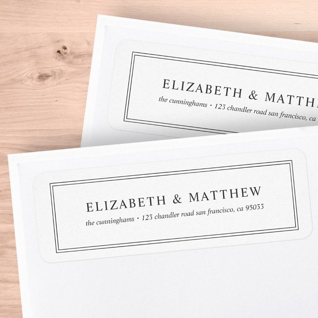 Modern och enkel Returadress Etikett (Skapare uppladdad)