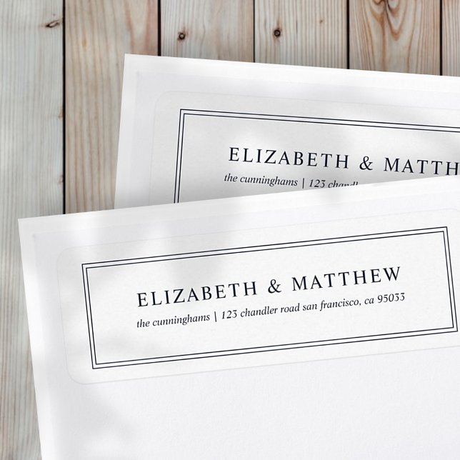 Modern och enkel Returadress Returadress Etikett (Skapare uppladdad)