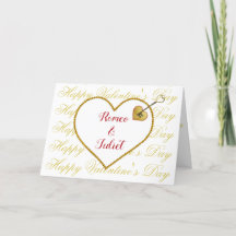 Modern och klassy Romantik Golden Heart med Kärlek