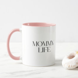 Modern och klassy Typography Mamma Life-kombinatio Mugg