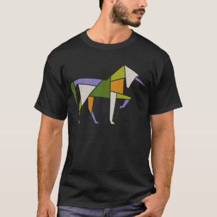 Modern och kraftfull Unicorn Tangram Animal från m T Shirt