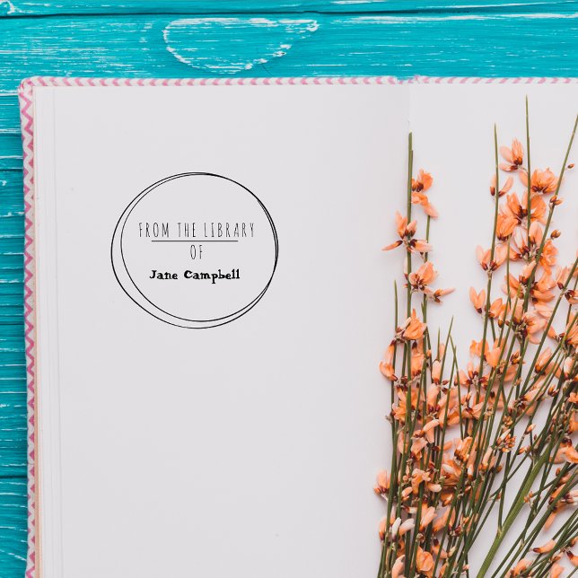 Modern och minimal Anpassningsbar från Bibliotek Stämpel (Skapare uppladdad)