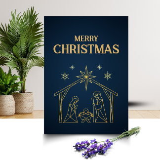 Modern och minimal julkortdesign kort