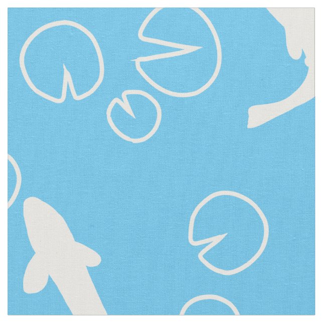 Modern och minimal koi mönster tyg (Närbild)