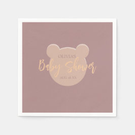 Modern och minimalistisk babystölder pappersservett