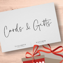 Modern och minimalistisk enkel Bröllopskort och gå Poster