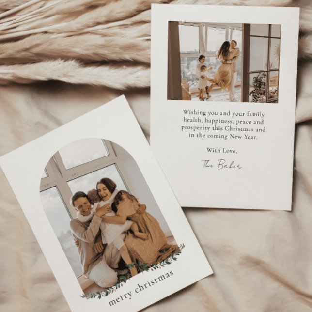 Modern och minimalistisk julkort flat (Skapare uppladdad)