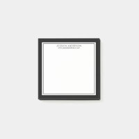 Modern och minimalistisk svartvit Personlig