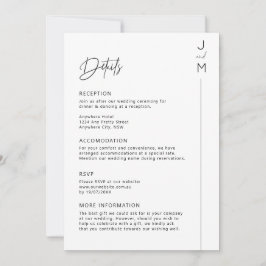 Modern och minimalistisk typografi inbjudningar