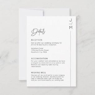 Modern och minimalistisk typografi inbjudningar